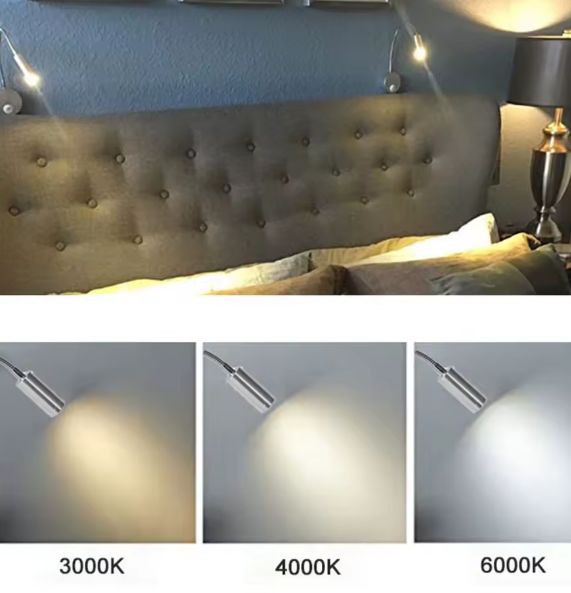 Plug Bedrade Zwanenhals LED Wandlamp 3W – Flexibel Lezen en Slaapkamerlicht