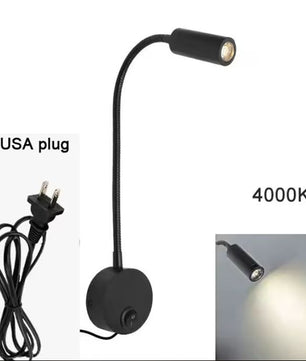Plug Bedrade Zwanenhals LED Wandlamp 3W – Flexibel Lezen en Slaapkamerlicht