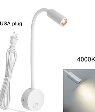 Plug Bedrade Zwanenhals LED Wandlamp 3W – Flexibel Lezen en Slaapkamerlicht