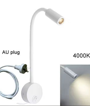 Plug Bedrade Zwanenhals LED Wandlamp 3W – Flexibel Lezen en Slaapkamerlicht