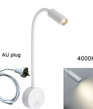 Plug Bedrade Zwanenhals LED Wandlamp 3W – Flexibel Lezen en Slaapkamerlicht