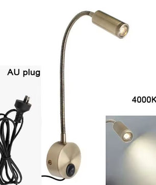 Plug Bedrade Zwanenhals LED Wandlamp 3W – Flexibel Lezen en Slaapkamerlicht