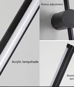 Moderne Minimalistische LED Roterende Wandlamp voor Woonkamer en Slaapkamer