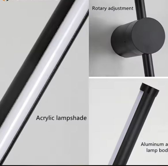 Moderne Minimalistische LED Roterende Wandlamp voor Woonkamer en Slaapkamer