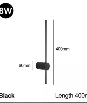 Moderne Minimalistische LED Roterende Wandlamp voor Woonkamer en Slaapkamer