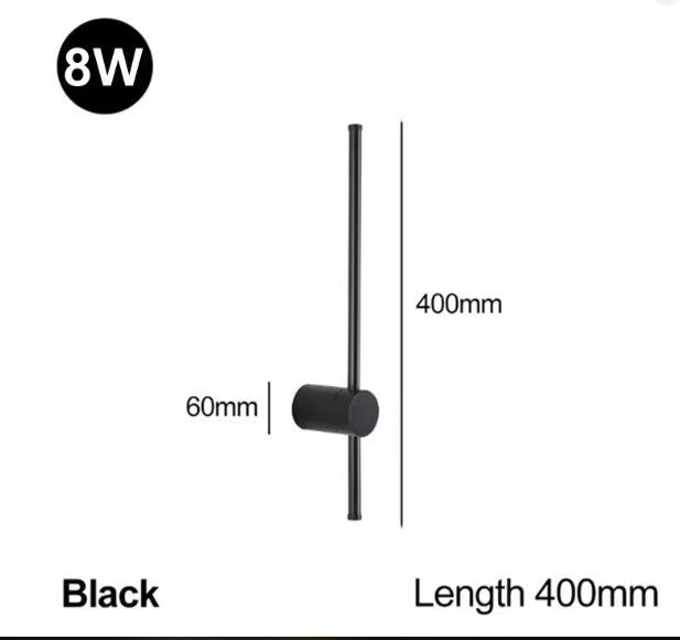 Moderne Minimalistische LED Roterende Wandlamp voor Woonkamer en Slaapkamer