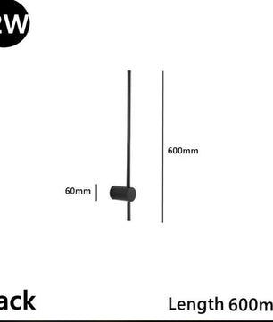 Moderne Minimalistische LED Roterende Wandlamp voor Woonkamer en Slaapkamer