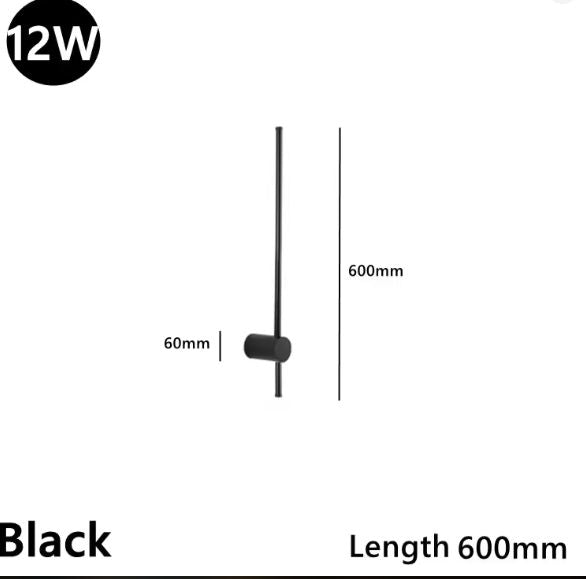 Moderne Minimalistische LED Roterende Wandlamp voor Woonkamer en Slaapkamer