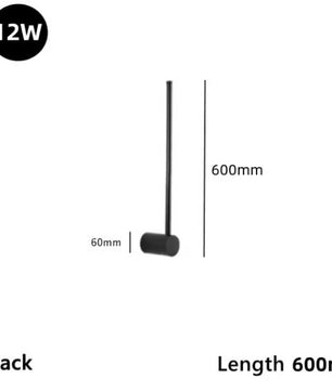 Moderne Minimalistische LED Roterende Wandlamp voor Woonkamer en Slaapkamer