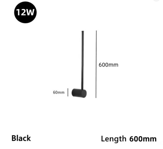 Moderne Minimalistische LED Roterende Wandlamp voor Woonkamer en Slaapkamer