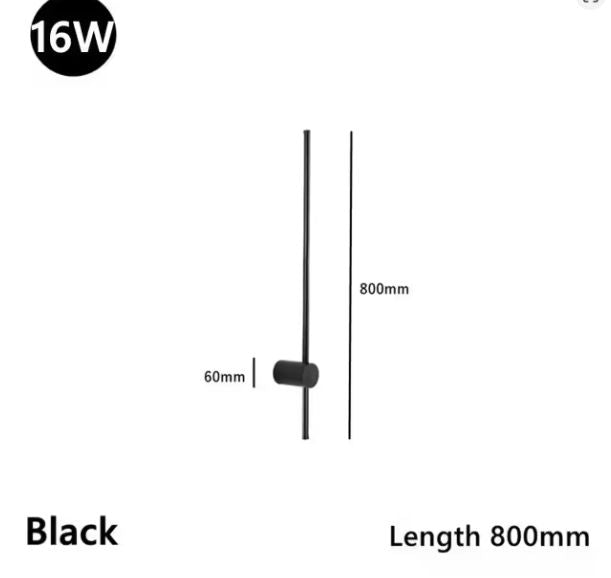 Moderne Minimalistische LED Roterende Wandlamp voor Woonkamer en Slaapkamer