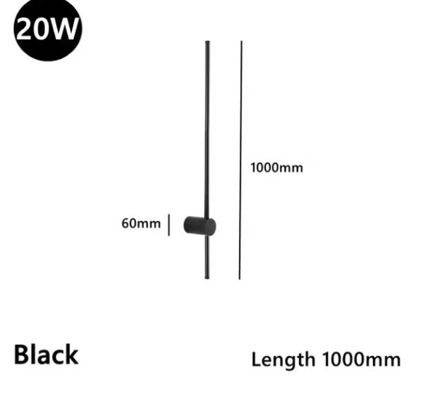 Moderne Minimalistische LED Roterende Wandlamp voor Woonkamer en Slaapkamer