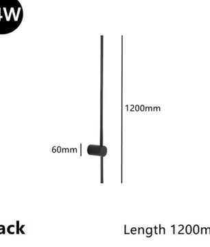 Moderne Minimalistische LED Roterende Wandlamp voor Woonkamer en Slaapkamer