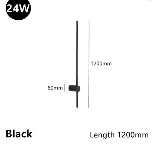 Moderne Minimalistische LED Roterende Wandlamp voor Woonkamer en Slaapkamer