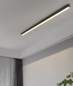 Minimalistische plafondlamp met lange LED-strip – Moderne plafondverlichting voor balkon, woonkamer, slaapkamer en keuken