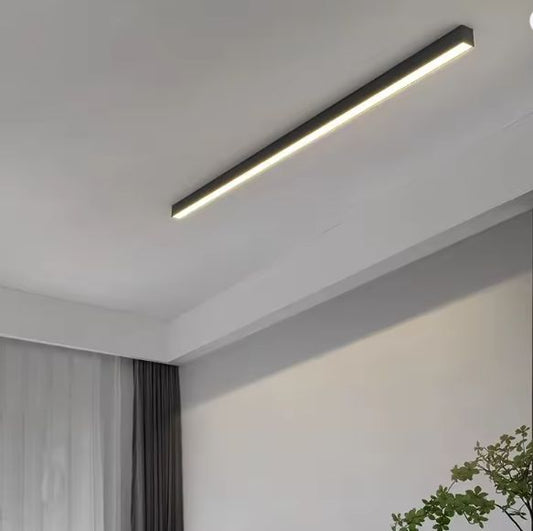 Minimalistische plafondlamp met lange LED-strip – Moderne plafondverlichting voor balkon, woonkamer, slaapkamer en keuken