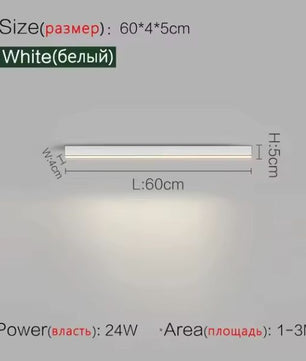 Minimalistische plafondlamp met lange LED-strip – Moderne plafondverlichting voor balkon, woonkamer, slaapkamer en keuken