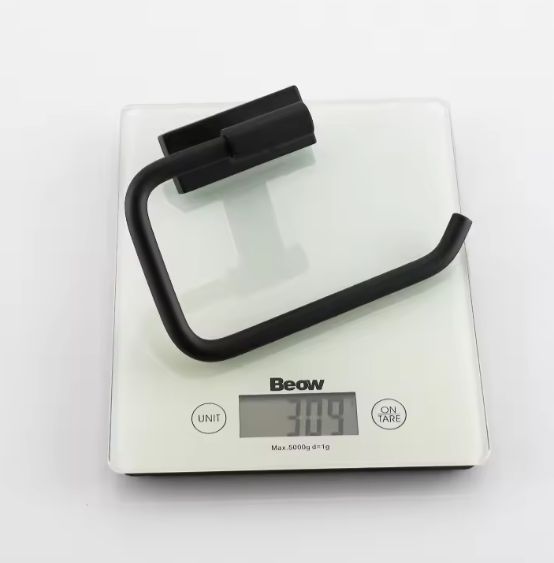 Zwarte Toiletrolhouder Wandmontage – RVS, Matzwart en Modern