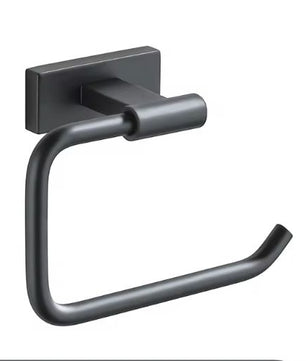 Zwarte Toiletrolhouder Wandmontage – RVS, Matzwart en Modern