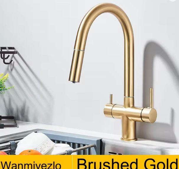 Verlengstuk Keukenkraan 360° – Warm en Koud, Dubbele Handgreep