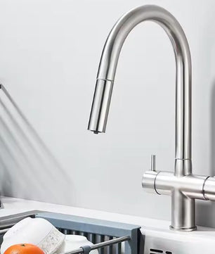 Verlengstuk Keukenkraan 360° – Warm en Koud, Dubbele Handgreep