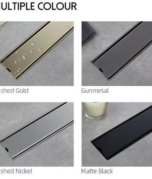 RVS Vloerafvoer Lineaire Doucheafvoer Met Geborstelde Afwerking