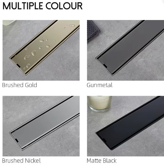 RVS Vloerafvoer Lineaire Doucheafvoer Met Geborstelde Afwerking