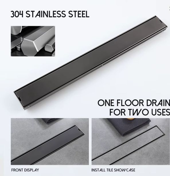 RVS Vloerafvoer Lineaire Doucheafvoer Met Geborstelde Afwerking