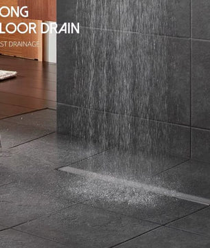 RVS Vloerafvoer Lineaire Doucheafvoer Met Geborstelde Afwerking