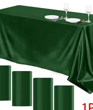 Rechthoekig Satijnen Tafelkleed – Elegant Tafelkleed voor Feesten en Diners