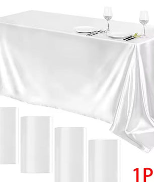 Rechthoekig Satijnen Tafelkleed – Elegant Tafelkleed voor Feesten en Diners