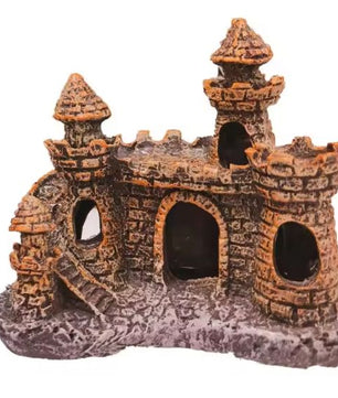 Aquarium Kasteel Decoratie – Hars Ornament met Grotten voor Vissenkom en Aquarium
