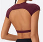 Dames Sport Crop Top – Backless Fitness Top met Stretch en Sneldrogend Materiaal