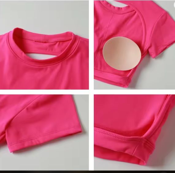 Dames Sport Crop Top – Backless Fitness Top met Stretch en Sneldrogend Materiaal