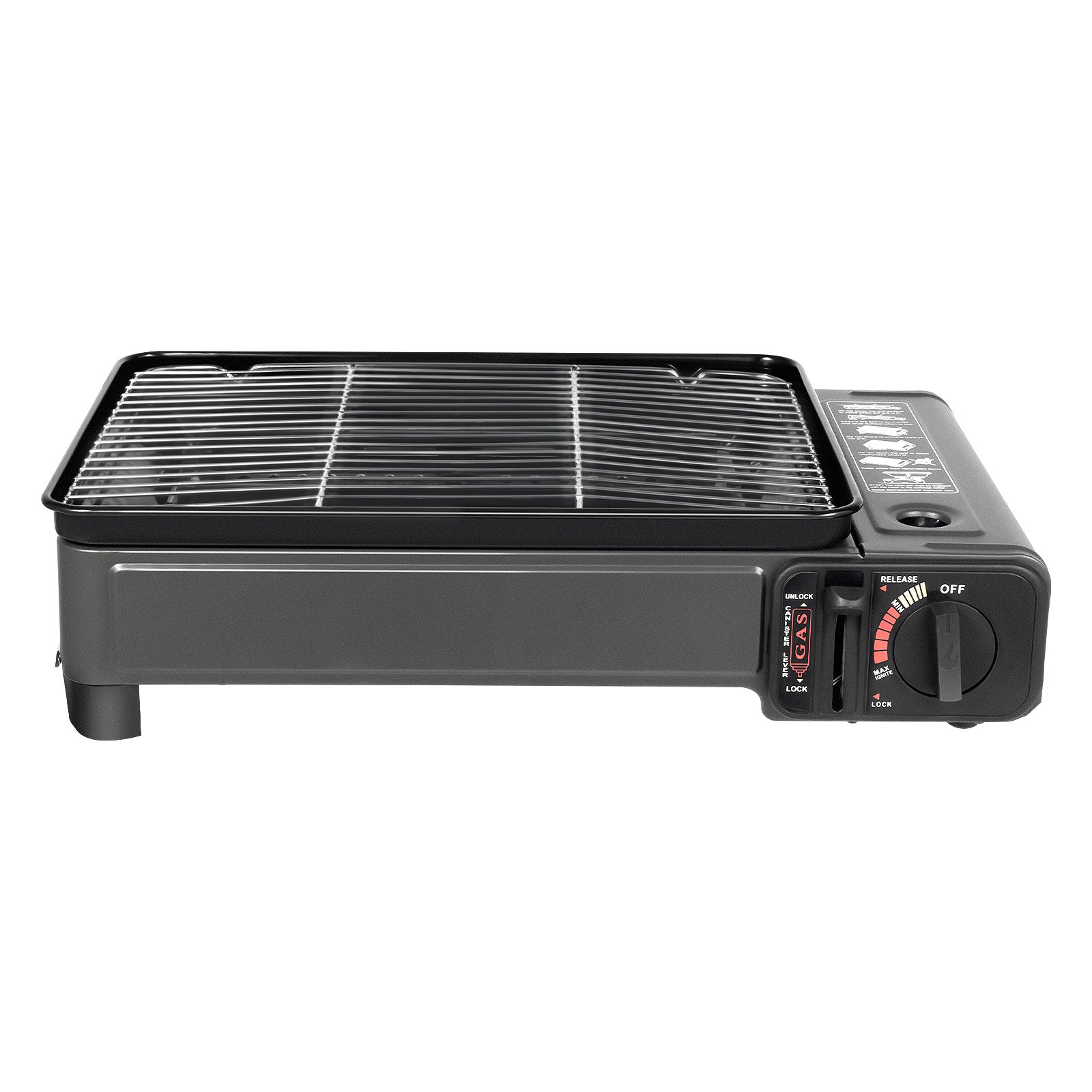 Draagbare Camping Grill – Gasfornuis met Grillplaat en Accessoires voor Outdoor Koken