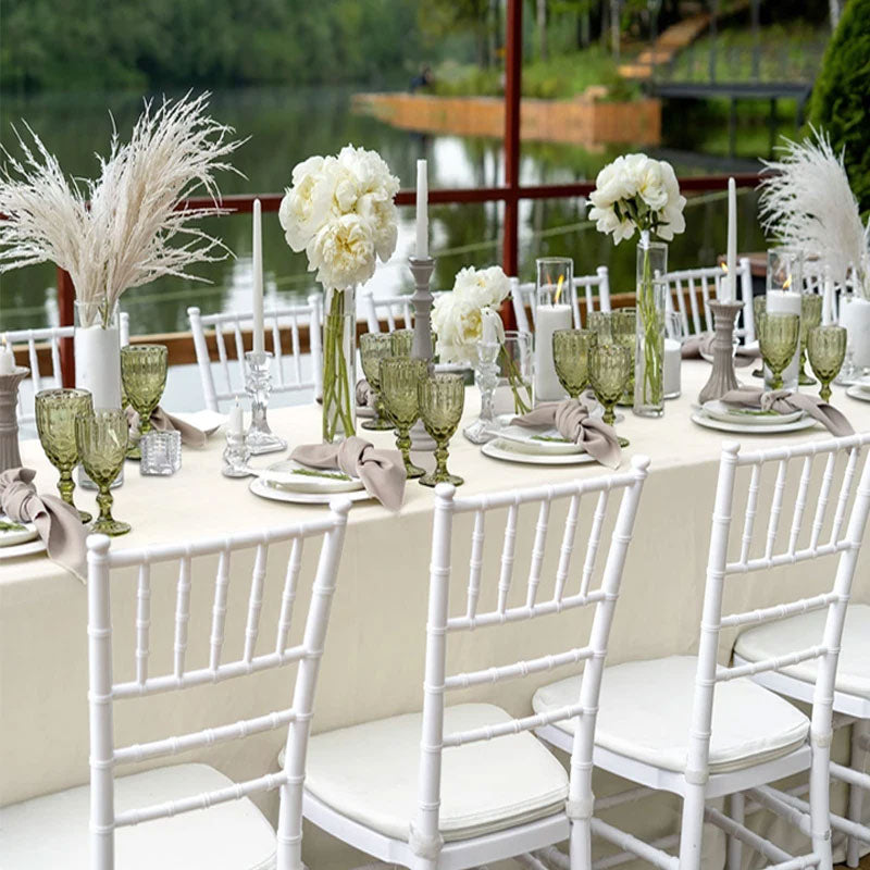 Rechthoekig Satijnen Tafelkleed – Elegant Tafelkleed voor Feesten en Diners