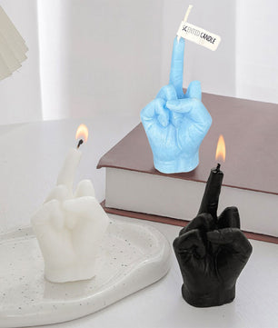 Grappige Geurkaars Middelvinger – Sojawas Aromatherapie Kaars met Uniek Design voor Decoratie