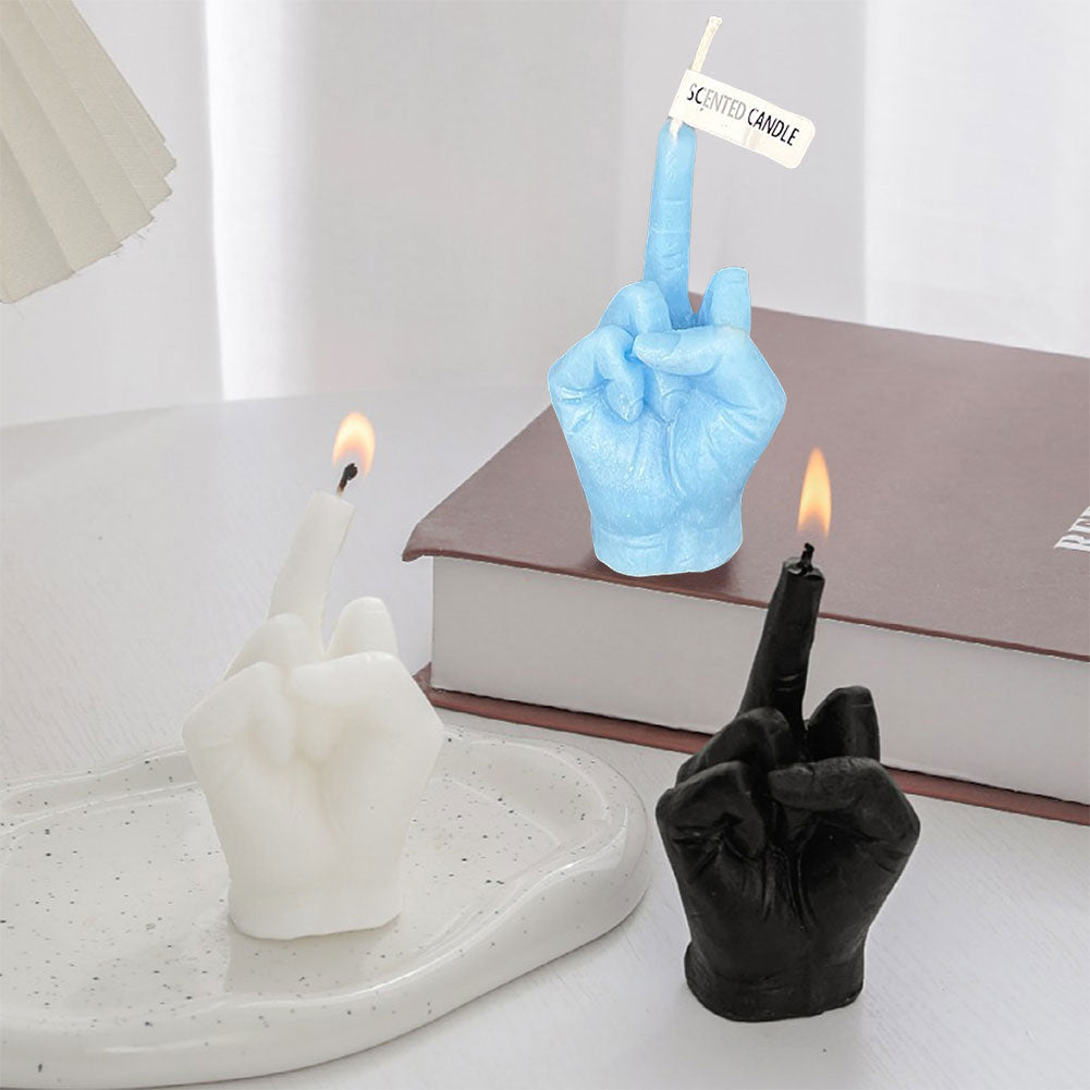 Grappige Geurkaars Middelvinger – Sojawas Aromatherapie Kaars met Uniek Design voor Decoratie
