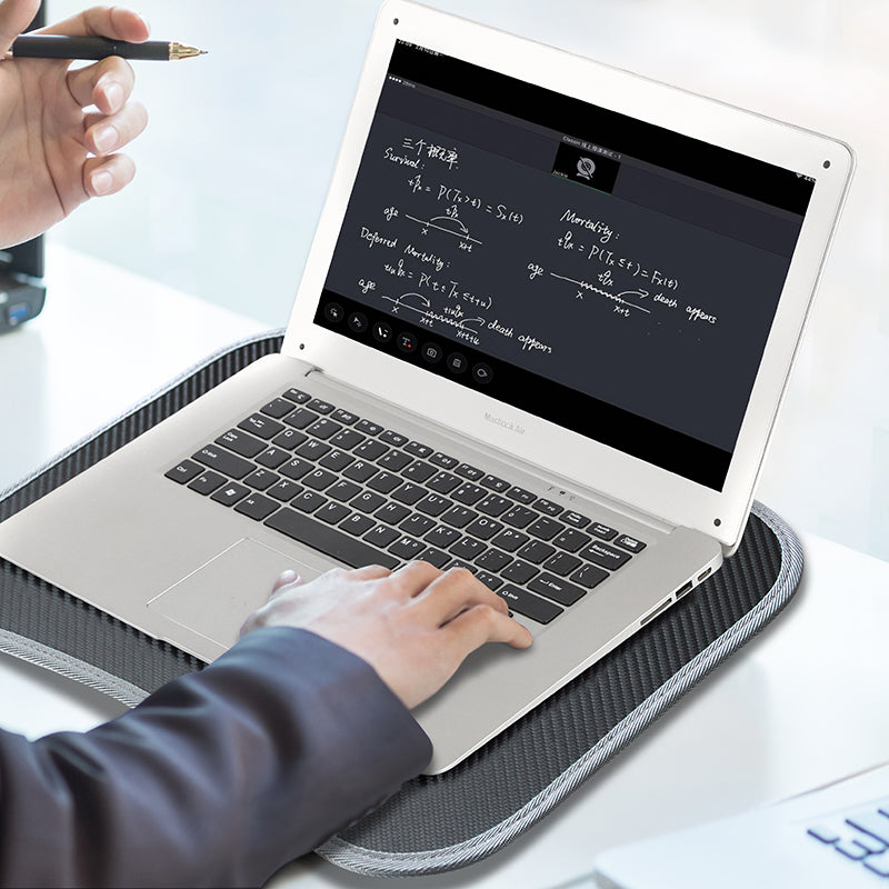 Multifunctioneel Laptopbureau met Kussen – Schoottafel met Harde Top en Muismat