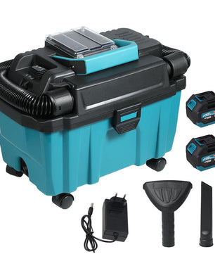 Draadloze Nat- en Droogstofzuiger 200W – Borstelloze Motor, HEPA Filter en Blaasfunctie