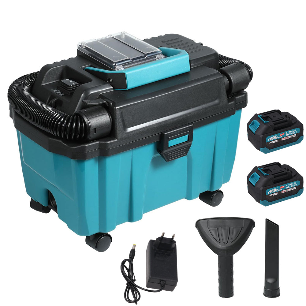Draadloze Nat- en Droogstofzuiger 200W – Borstelloze Motor, HEPA Filter en Blaasfunctie