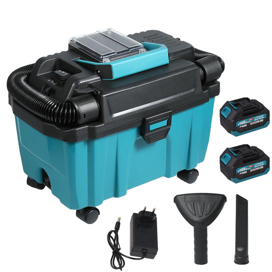 Draadloze Nat- en Droogstofzuiger 200W – Borstelloze Motor, HEPA Filter en Blaasfunctie