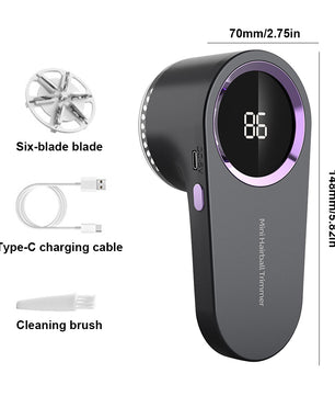 Elektrische Pluizenverwijderaar met Display en USB Opladen – Ergonomisch en Krachtig