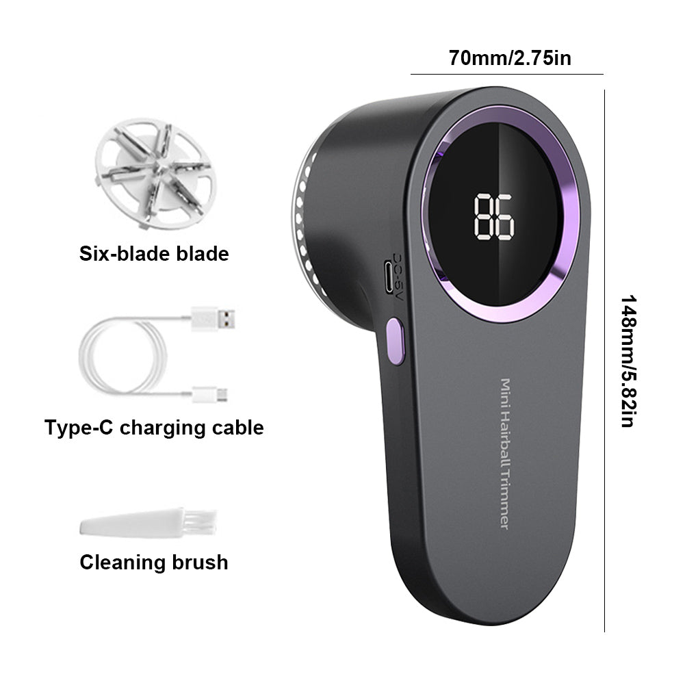 Elektrische Pluizenverwijderaar met Display en USB Opladen – Ergonomisch en Krachtig