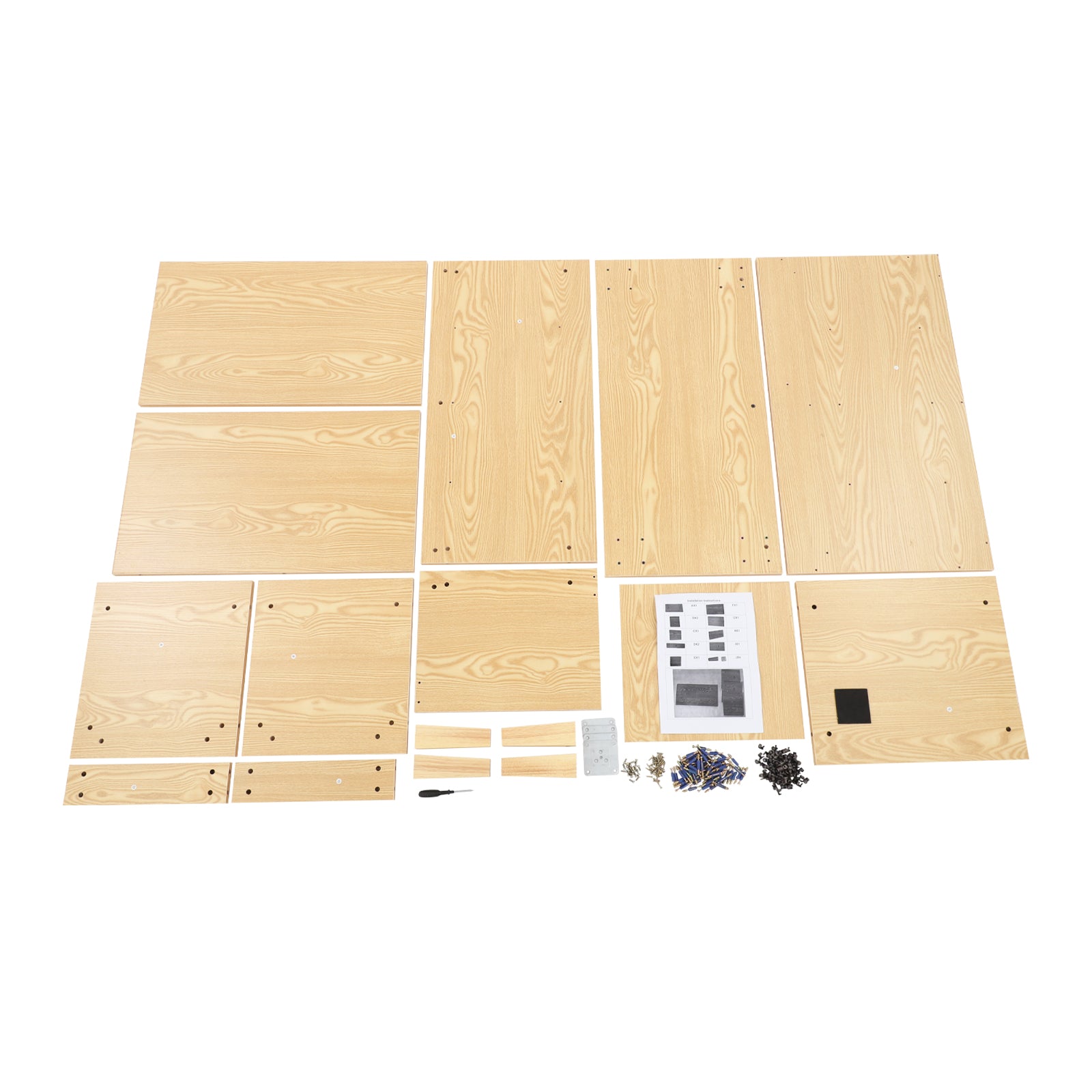 Platenspeler Standaard met 6 Vakken Vinyl Opbergmeubel