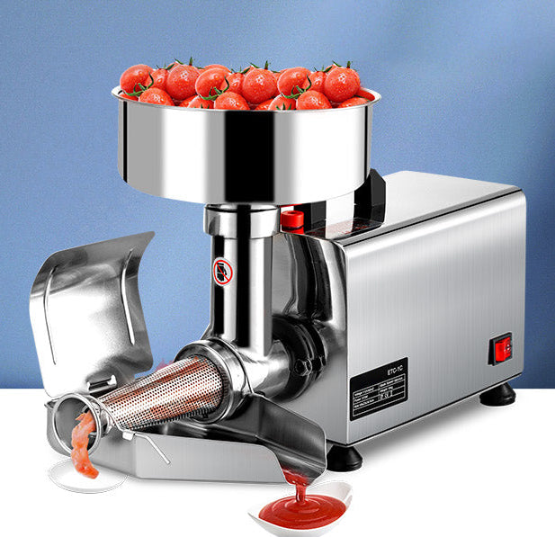 Elektrische Tomatenzeef 370W – Commerciële RVS Sausmaker met Hoge Capaciteit
