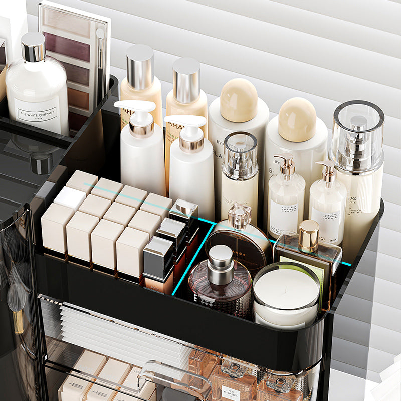 Roterende Make-up Organizer met Laden – Borstelhouder en Cosmetica Opbergdoos