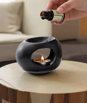 Keramische Aromatherapiebrander – Olieverspreider en Kaarsverwarmer voor Sfeervolle Decoratie