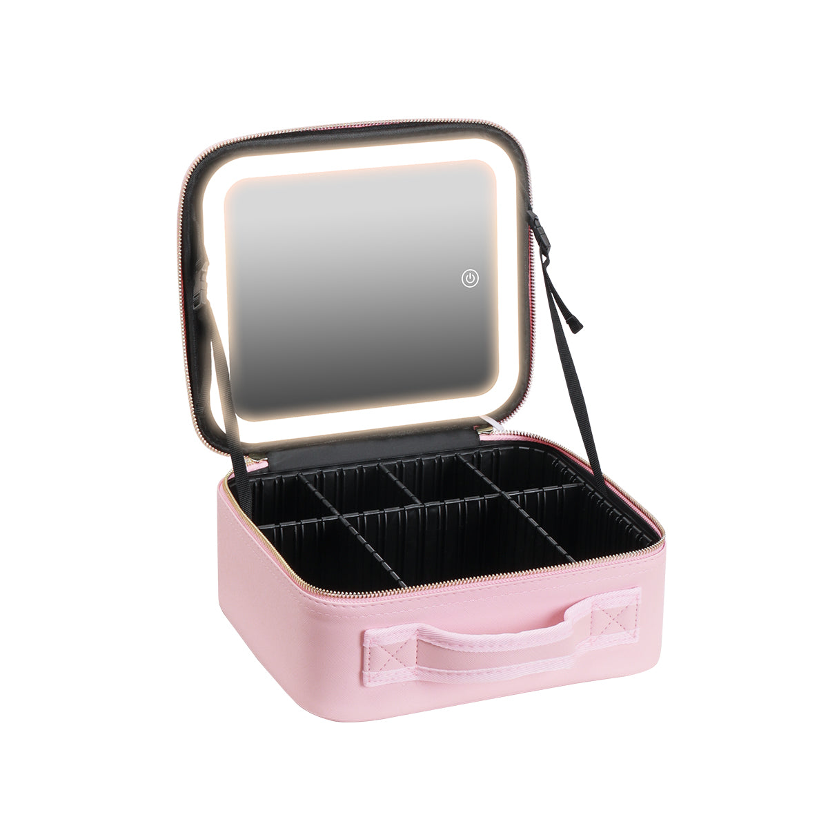 Make-up Koffer met Spiegel en Verdelers – Waterdichte Cosmetische Organizer