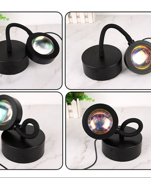 Slimme Zonsondergang Lamp – LED Projectie Nachtlamp met RGB, App Bediening en Afstandsbediening